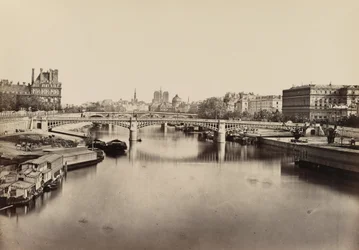 ソルフェリーノ橋、パリ、1860年頃（写真）