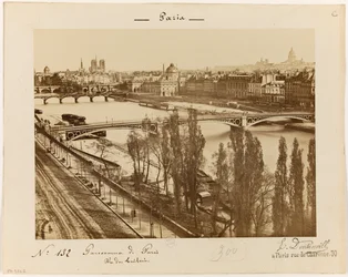 チュイルリーの眺め、1895-1900年頃（写真）