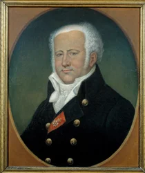 Jean Nicolas Baron Corvisart (1755-1821) の肖像画。ナポレオン 1 世の医師。Edouard Dru による絵画 (19 世紀)