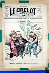 Le Grelot "の表紙、カラフルな風刺画