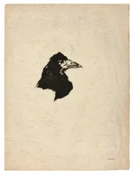 The Raven (Le Corbeau) の横顔の Raven の頭