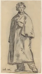 マントを着た男[右]、18521858。