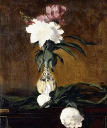 瓶の中の牡丹、1864
