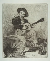 スペインの歌手Le Guitarrero、1861-62。