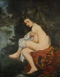 驚きのニンフ」 エドゥアール・マネ（1832-1883）の絵画 1861年 日。1,14x1,47 m ブエノスアイレス国立美術博物館