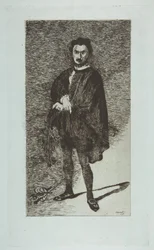 悲劇の俳優：ハムレットの役割におけるルヴィエール、1865-66。