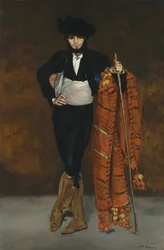 魔女の衣装を着た青年、1863年。
