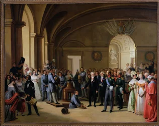 1814年5月25日、1844年5月25日にパリのホテルドラモネを訪れたアレクサンドル1世（1777-1825）