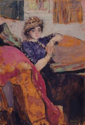 Mlle。アーティストのスタジオにいるネイサンソン、1912年頃（油彩）