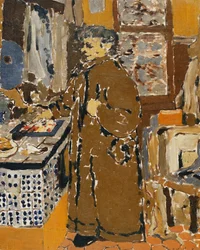 Mme Vuillard dans un Interieur、c.1895