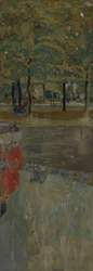 パリ、パッシーのラ・ミュエットの庭 1906-1907年頃 （ジステンパー、紙・キャンバス