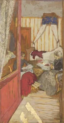 女性の裁縫、c。 1912年。