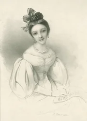 クララ・ヴィーク＝シューマンの肖像 1819-1896, 1832.
