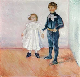 Erdmute and Hans-Herbert Esche、Munch、Edvard (1863-1944) 作。 キャンバスに油彩