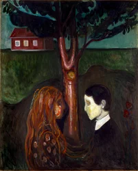 瞳の中の瞳 絵画 エドヴァルド・ムンク（1863-1944） 1894年 日136x110 cm オスロ、市立アートコレクション・ムンク美術館（Musee Munch