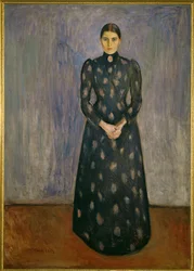 画家の妹インゲル・ムンク（油彩・キャンバス）