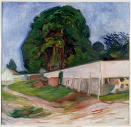 アスガルドストランドの夏の夜。エドヴァルド・ムンク（1863-1944）の絵画 Ec.Norv.