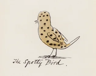 Edward Lear, The Bird Book: The Spotty Bird (カラー リソ)
