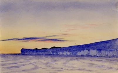 Blue Ice Cliffs、1901-04（紙にトイレ）