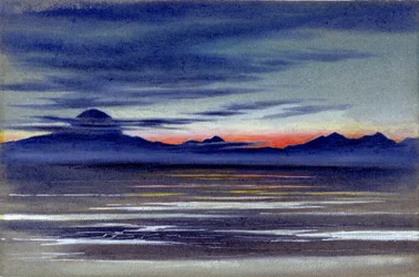 海のストレッチの眺め、1901-04（紙にトイレ）