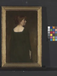 若い女性の肖像 1887年頃 油彩・キャンバス
