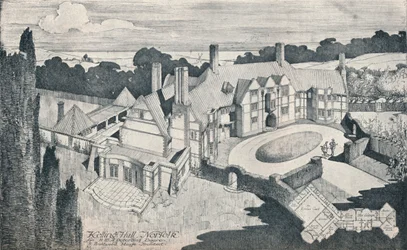 「ケリング・ホール、ノーフォーク。 E Brantwood Maufe、A.R.I.B.A.、アーキテクト、c1912