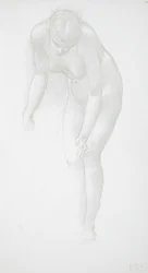 屈む女性のヌード