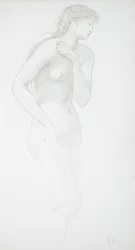 立つ女性のヌード