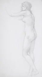 立つ女性のヌード