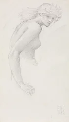 女性像の研究、1885年。