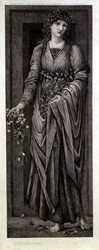 ウジェーヌ・ゴージャン（1850-1900）が彫ったフローラ（Thomas Agnew & Sons社）。