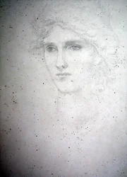 ベッシー・キーン、1898年頃（紙に鉛筆）