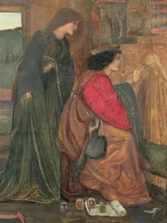 1851年のキングルネスハネムーンキャビネットのパネルのデザイン（キャビネットについては2043を参照）