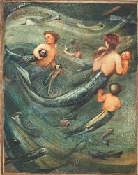 深海の人魚、1882年