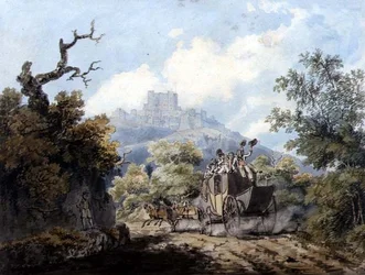 ドーバー・メール」1793年頃（紙にペンとインク、水彩画）