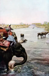 川の情景、中央インド、1930 年代