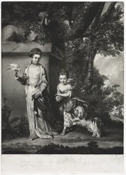 レディー・アマベルとメアリー・ジェミマ・ヨーク、c。 1761年。