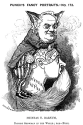 フィニアステイラーバーナム1810-1891年、アメリカのショーマン、1884年