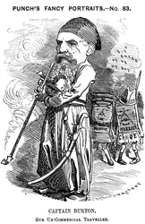 リチャードフランシスバートン、英語の探検家および東洋学者、1882年