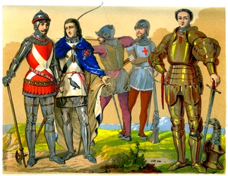 英国の戦闘服、15～16世紀、1849年。