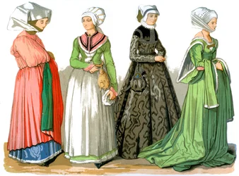 ニュルンベルクの女性、16世紀1849年。