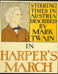 1898年3月号のマーク・トウェイン（リトグラフ