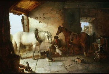 In the Forge（油彩・キャンバス
