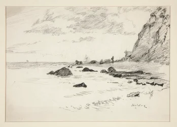 海岸のシーン