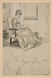 読書するアビー夫人の肖像