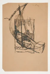 聖杯の探求のための習作 (1901 年に完成した、ボストン公立図書館のための 15 枚の絵画のシリーズ)