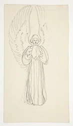 聖杯の探求のための天使の研究（ボストン公立図書館のための15枚の絵画のシリーズ、1901年に完成）