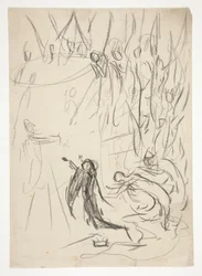 The Achievement of the Grail、The Quest of the Holy Grail の習作 (1901 年に完成したボストン公立図書館の 15 枚の絵画のシリーズ)
