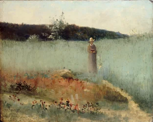 ライ麦畑、バルビゾン、c1884