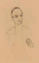 2022 NYR 20682 0724 001(エゴン・シーレ、手を組んで座る少年の肖像画習作 dr oska011034)